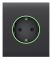 Центральна панель для вбудованої розетки Ajax CenterCover for Outlet smart, Jeweler, бездротова, graphite