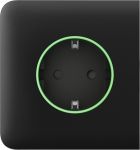 Бічна панель для вбудованої розетки Ajax SideCover for Outlet smart, Jeweler, бездротова, чорний