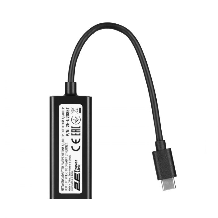 Мережевий адаптер 2E PowerLink U2085T 1xGE, USB TypeC