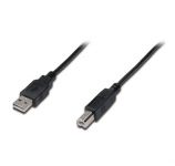 Кабель DIGITUS USB-A > USB-B синхронізації, 3м, чорний