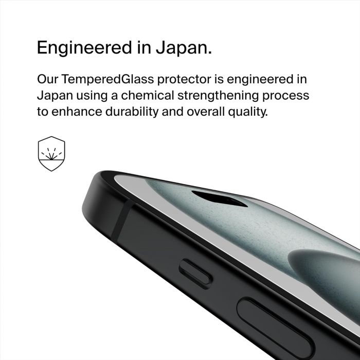 Захисне скло Belkin для Apple iPhone 15 Plus/14 Pro Max TemperedGlass Screen Protection
