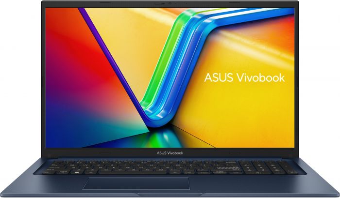 Ноутбук ASUS Vivobook 17 X1704ZA-AU008 17.3" FHD IPS, Intel i5-1235U, 16GB, F512GB, UMA, NoOS, Блакитний