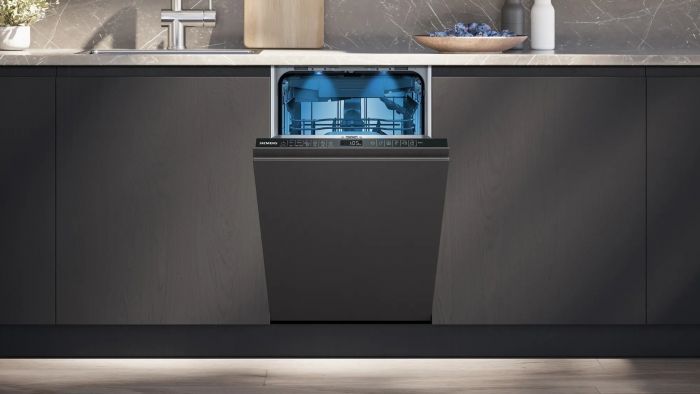 Посудомийна машина Siemens вбудована, 10компл., A++, 45см, дисплей, 3й кошик, білий