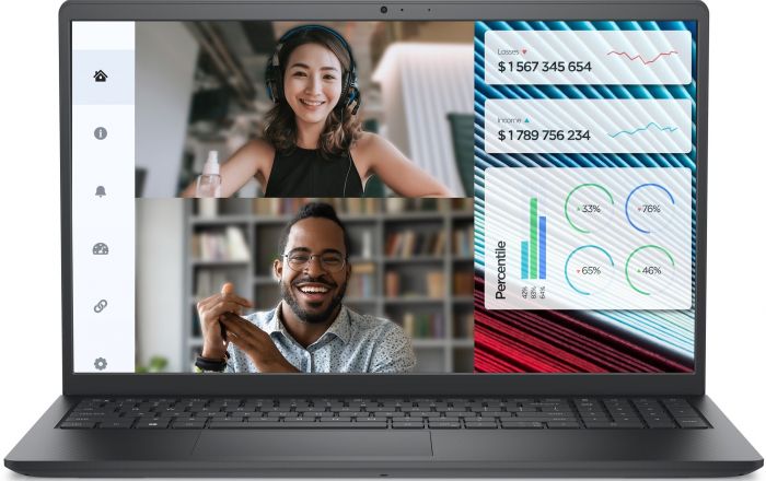 Ноутбук Dell Vostro 3520 15.6" FHD AG, Intel i5-1235U, 16GB, F512GB, UMA, Win11P, чорний