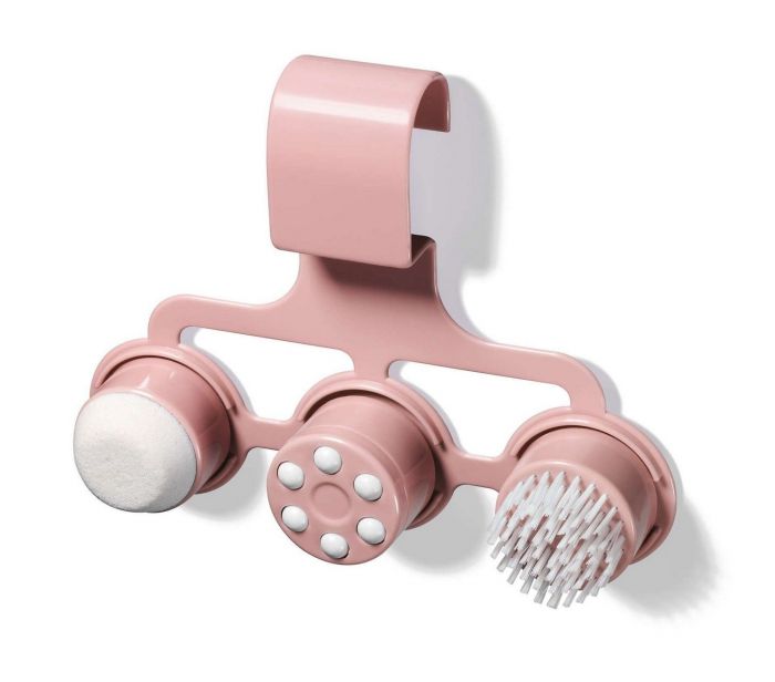 Масажна ванночка Beurer для ніг, від мережі, вага-2кг, 3 насадки, підтрим. температури води, біло-рожевий