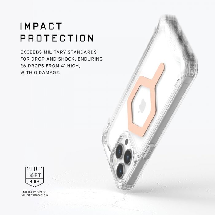 Чохол UAG для iPhone 15 Pro Max, Plyo Magsafe, Ice/Gold