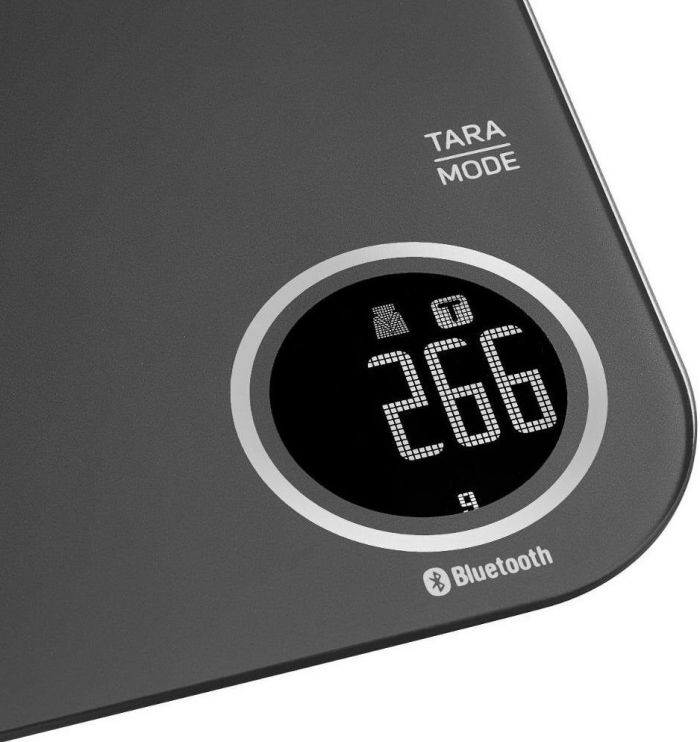 Ваги Sencor кухонні, 5кг, підкл. до смартфону, 2хААА , пластик, чорний