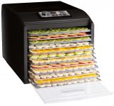 Сушарка для продуктів  Sencor, 500Вт, поддонов -2x33см, диаметр-33см, макс-70°С, сітка для ягід в компл., алюміній, пластик , чорний