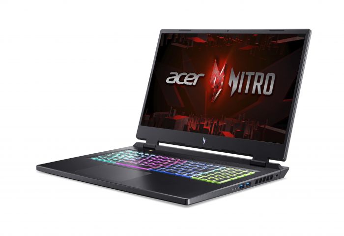 Ноутбук Acer Nitro 17 AN17-51 17.3" QHD IPS, Intel i7-13700H, 16GB, F1TB, NVD4060-8, Lin, чорний