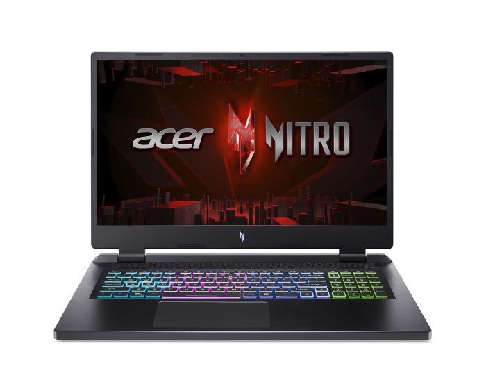 Ноутбук Acer Nitro 17 AN17-71 17.3" FHD IPS, Intel i7-13700HX, 16GB, F1TB, NVD4050-6, Lin, чорний