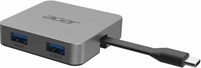 Хаб Acer USB-С > 2xUSB-A3.2/USB-C/ HDMI, 0.15м, сірий