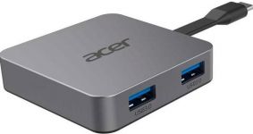 Хаб Acer USB-С > 2xUSB-A3.2/USB-C/ HDMI, 0.15м, сірий