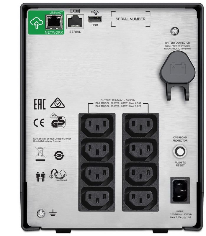 Джерело безперебійного живлення APC Smart-UPS C 1500VA/900W, LCD, USB, SmartConnect, 8xC13