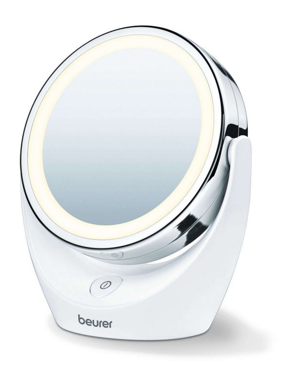 Дзеркало косметичне Beurer настільне, діаметр-11см, AААx3 в комплекті, підсвічування, білий