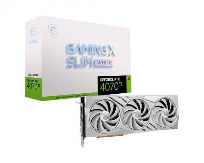 Відеокарта MSI GeForce RTX 4070 12GB GDDR6X GAMING X SLIM WHITE