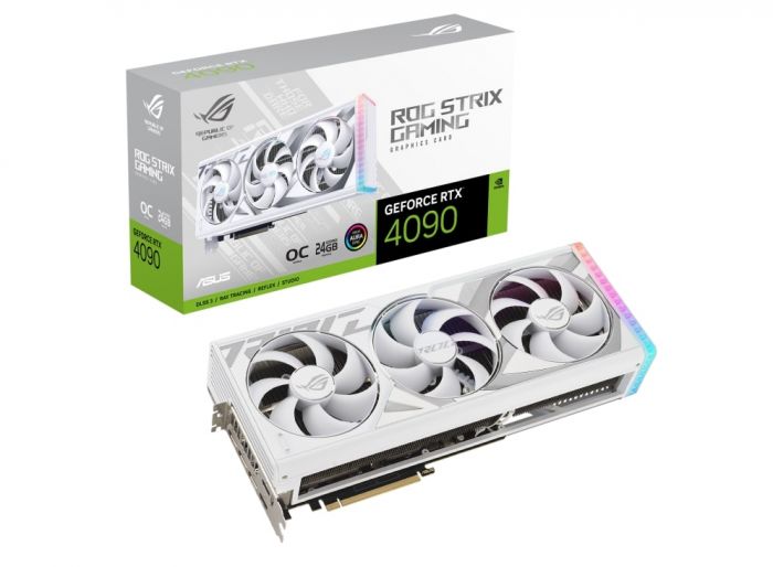 Відеокарта ASUS GeForce RTX 4090 24GB GDDR6X STRIX OC GAMING білий ROG-STRIX-RTX4090-O24G-WHITE