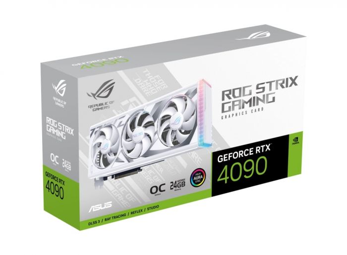 Відеокарта ASUS GeForce RTX 4090 24GB GDDR6X STRIX OC GAMING білий ROG-STRIX-RTX4090-O24G-WHITE