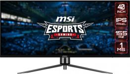 Монітор MSI 40" MAG401QR 2xHDMI, DP, USB-C, 2xUSB, Audio, IPS, 3440x1440, 21:9, 155Hz, 1ms, sRGB 118%, AdaptiveSync, HDR400