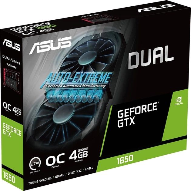 Відеокарта ASUS GeForce GTX 1650 4GB GDDR6 DUAL P EVO DUAL-GTX1650-O4GD6-P-EVO