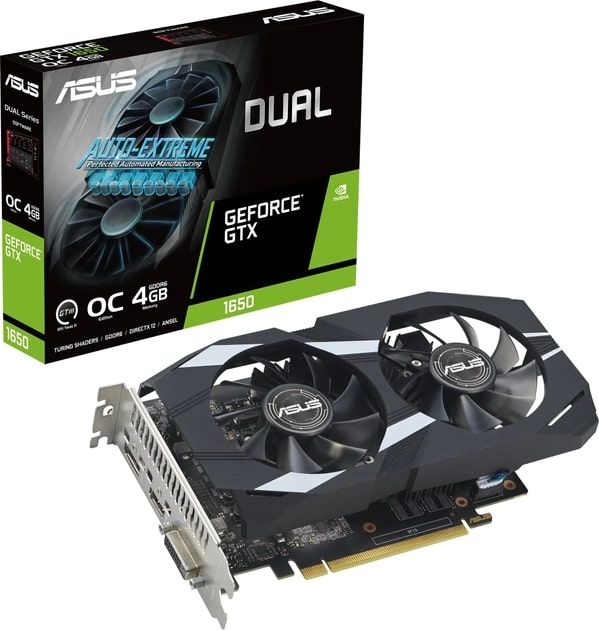 Відеокарта ASUS GeForce GTX 1650 4GB GDDR6 DUAL P EVO DUAL-GTX1650-O4GD6-P-EVO