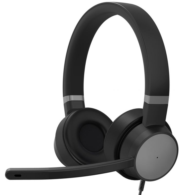 Гарнітура ПК стерео Lenovo Go Wired ANC Headset, чорний