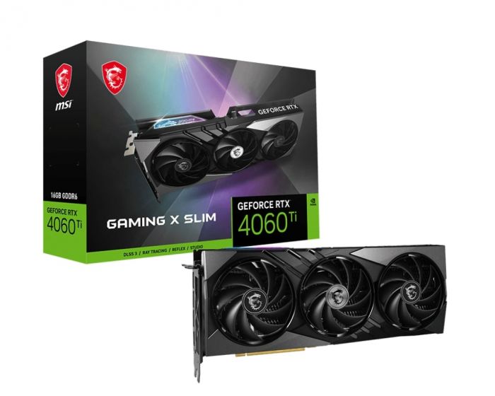 Відеокарта MSI GeForce RTX 4060 Ti 16GB GDDR6 GAMING X SLIM