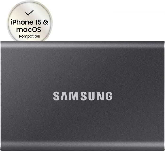 Портативний SSD Samsung 1TB USB 3.2 Gen 2 Type-C T7 Сірий