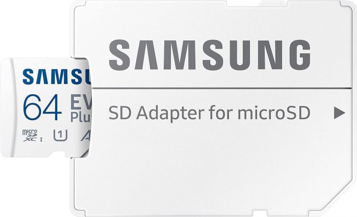 Карта пам'яті Samsung microSDHC 64GB C10 UHS-I R100MB/s Evo Plus + SD