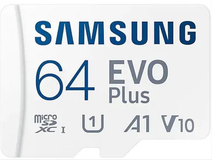 Карта пам'яті Samsung microSDHC 64GB C10 UHS-I R100MB/s Evo Plus + SD