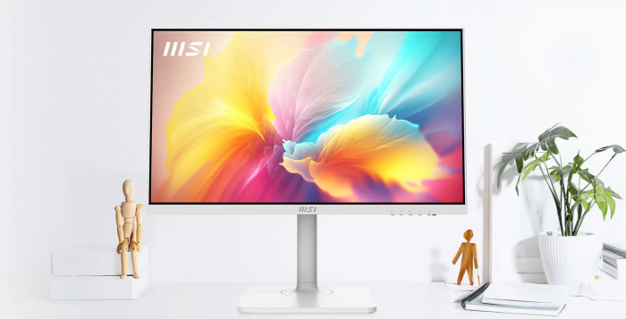 Монітор MSI 23.8" Modern MD2412PW HDMI, USB-C, MM, IPS, 100Hz, 4ms, sRGB 114%, Pivot, білий