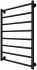 Рушникосушка Mario водяна Класік F, 800x530x500мм, комбі підключення, нерж.сталь, чорний матовий