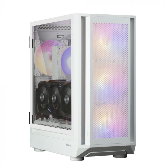 Корпус Zalman I6 без БЖ, 1xUSB3.0, 1xUSB2.0, 1xUSB Type-C, 4x140мм RGB, VGA 355мм, LCS ready, LCS ready, TG Side Panel, ATX, білий