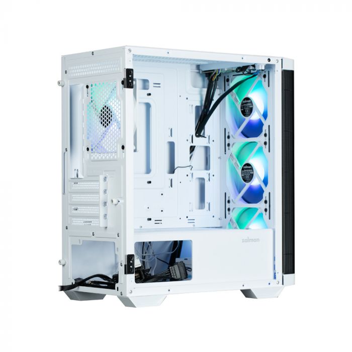 Корпус Zalman M4 без БЖ, 2xUSB3.0, 1xUSB2.0, 4x120мм ARGB, VGA 320мм, LCS ready, TG Side Window, mATX, білий Корпус Zalman M4 без БЖ, 2xUSB3.0, 1xUSB2.0, 4x120мм ARGB, VGA 320мм, LCS ready, TG Side Window, mATX, білий