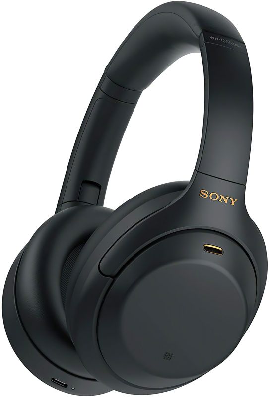 Навушники Over-ear Sony WH-1000XM4 BT 5.0, ANC, Hi-Res, AAC, LDAC, Wireless, Mic, Чорний