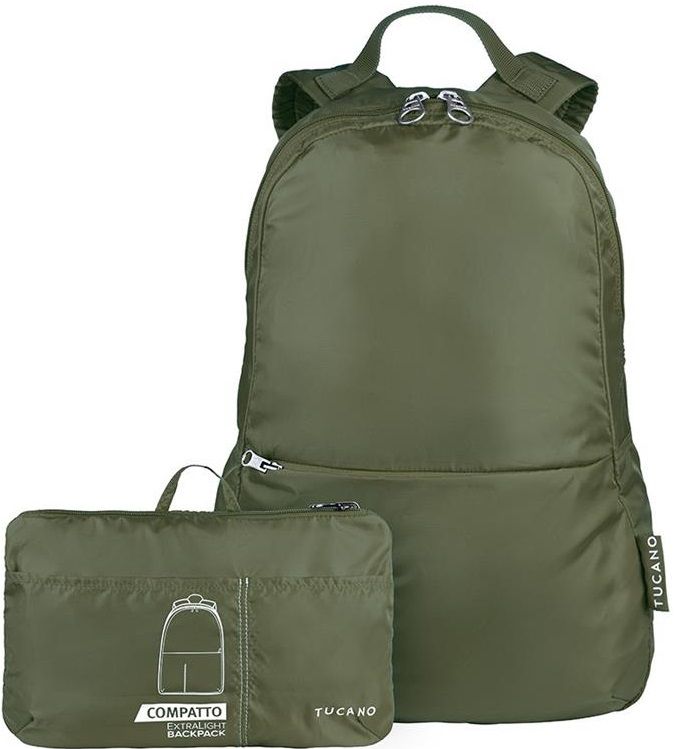 Рюкзак розкладний Tucano Compatto Eco XL, темно зелений