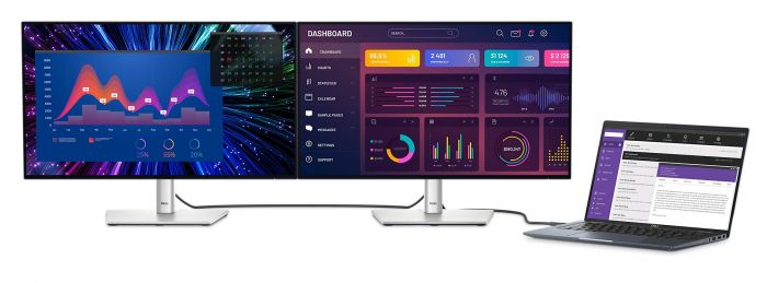 Монітор DELL 23.8" U2424HE HDMI, DP, USB-C, RJ-45, Audio, IPS, 120Hz, sRGB 100%, Pivot