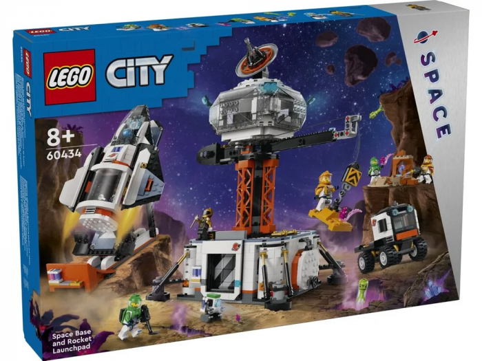 Конструктор LEGO City Космічна база й стартовий майданчик для ракети