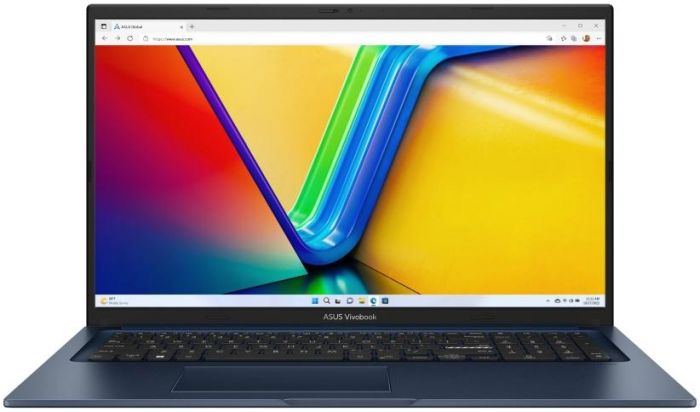 Ноутбук ASUS Vivobook 17 X1704VA-AU090 17.3" FHD IPS, Intel i5-1335U, 16GB, F512GB, UMA, NoOS, Блакитний