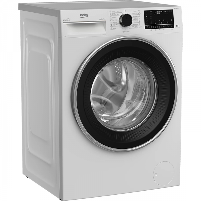 Пральна машина Beko фронтальна, 8кг, 1400, A+++, 55см, дисплей, пар, інвертор, білий