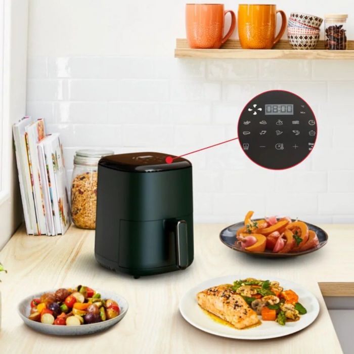 Мультипіч Tefal EasyFry Compact, 1300Вт, чаша-3л, сенсорне керув., пластик, темно-зелений