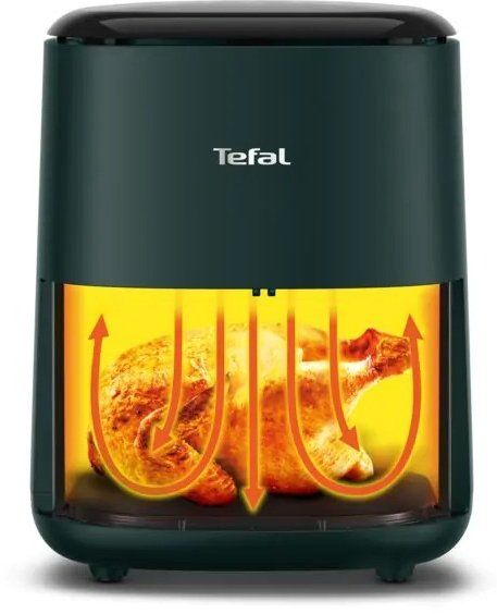 Мультипіч Tefal EasyFry Compact, 1300Вт, чаша-3л, сенсорне керув., пластик, темно-зелений