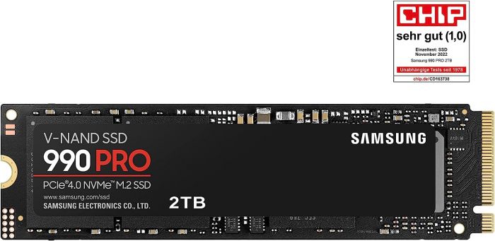 Накопичувач SSD Samsung M.2 2TB PCIe 4.0 990PRO