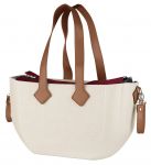 Сумка Nuvita MyMia ручки шкіра, килимок, ремені для коляски, бежево-коричневий