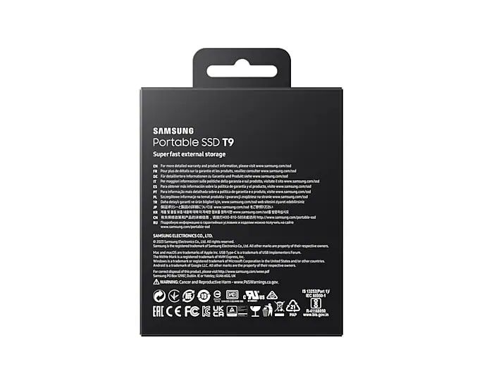 Портативний SSD Samsung 2TB USB 3.2 Gen 2 Type-C T9 Shield