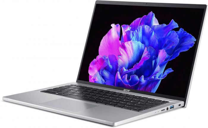 Ноутбук Acer Swift Go 14 SFG14-72 14" 2.8K OLED, Intel U7-155H, 16GB, F1TB, UMA, Win11, сріблястий
