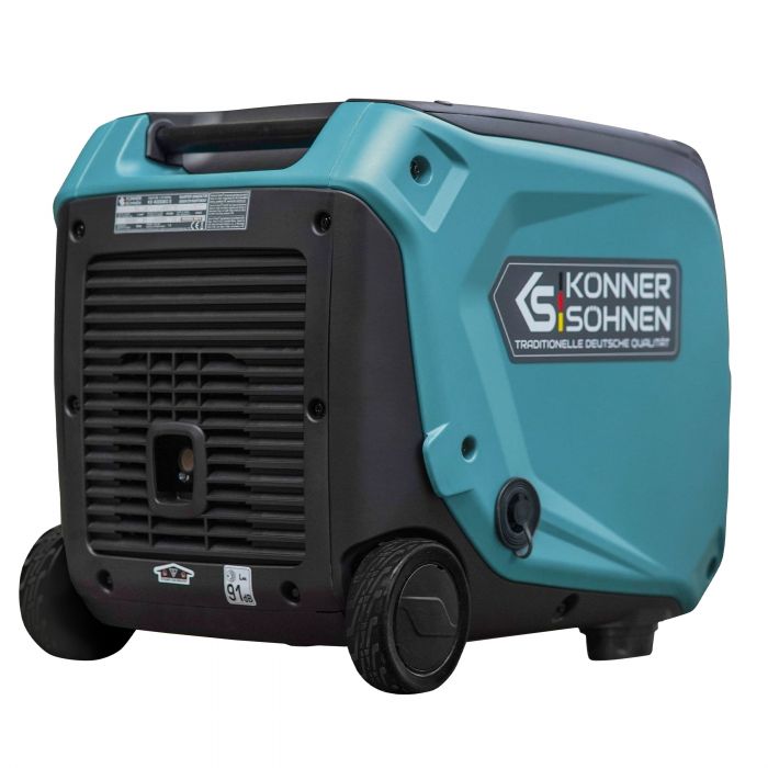Генератор газобензиновий інверторний Konner&Sohnen KS 4000iEG S, LPG 230В, 4.0кВт, електростартер, 40кг