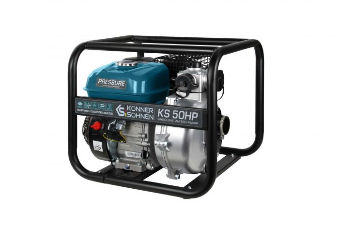 Мотопомпа бензинова Konner&Sohnen KS 50HP високонапірна, 30м3/г (500л/хв), 7.0к.с, 29кг