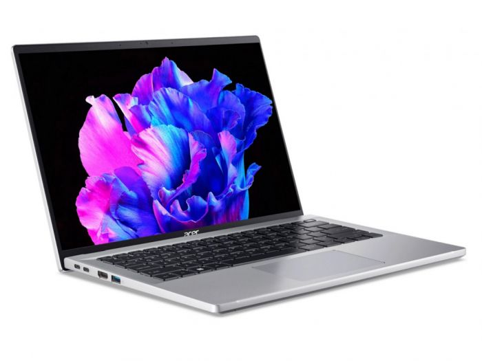 Ноутбук Acer Swift Go 14 SFG14-71 14" 2.8K OLED, Intel i7-1355U, 16GB, F512GB, UMA, Lin, сріблястий