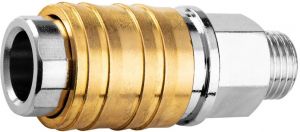 Муфта швидкознімна Neo Tools до компресора, 1/4", 16бар, нержавіюча сталь, латунь