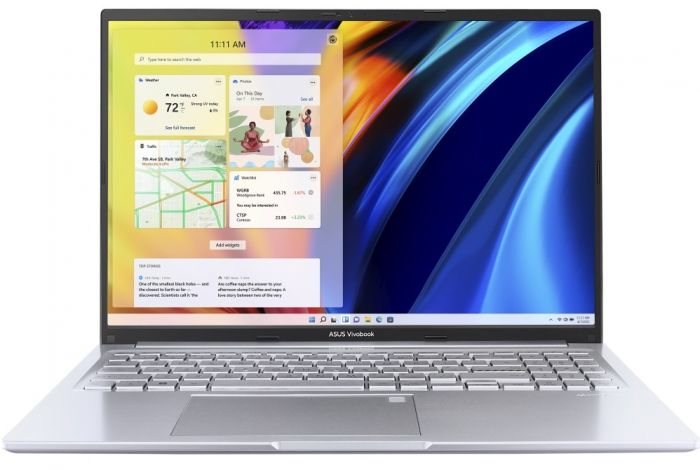 Ноутбук ASUS Vivobook 16 X1605ZA-MB332 16" WUXGA IPS, Intel i3-1215U, 12GB, F512GB, UMA, NoOS, Сріблястий
